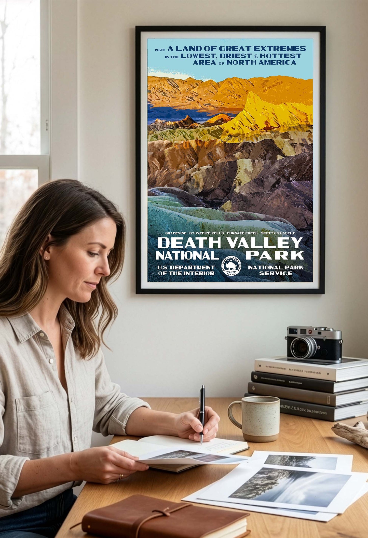 Death Valley National Park Poster - Zabriskie Point