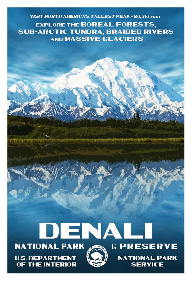 Denali National Park Poster