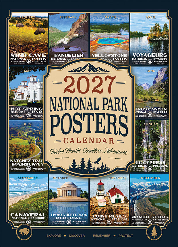 National Park Posters Calendar