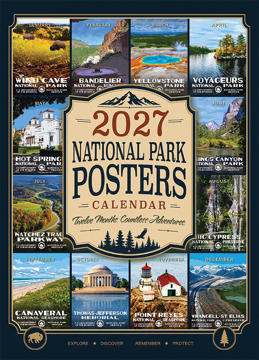 National Park Posters Calendar