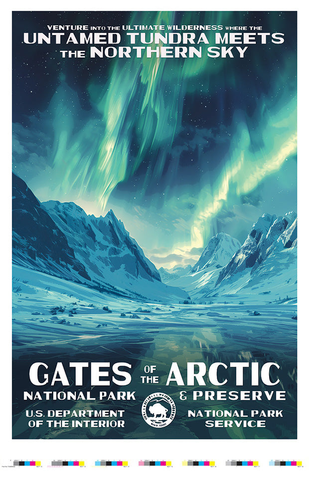 Poster Gate Gates of the Arctic National Park Poster | WPA Posters for Sale ...