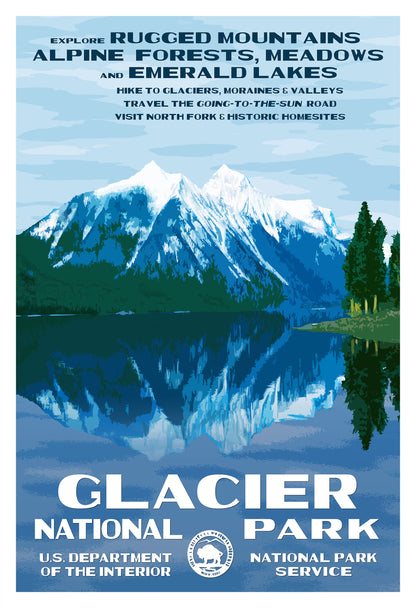 Glacier National Park Poster
