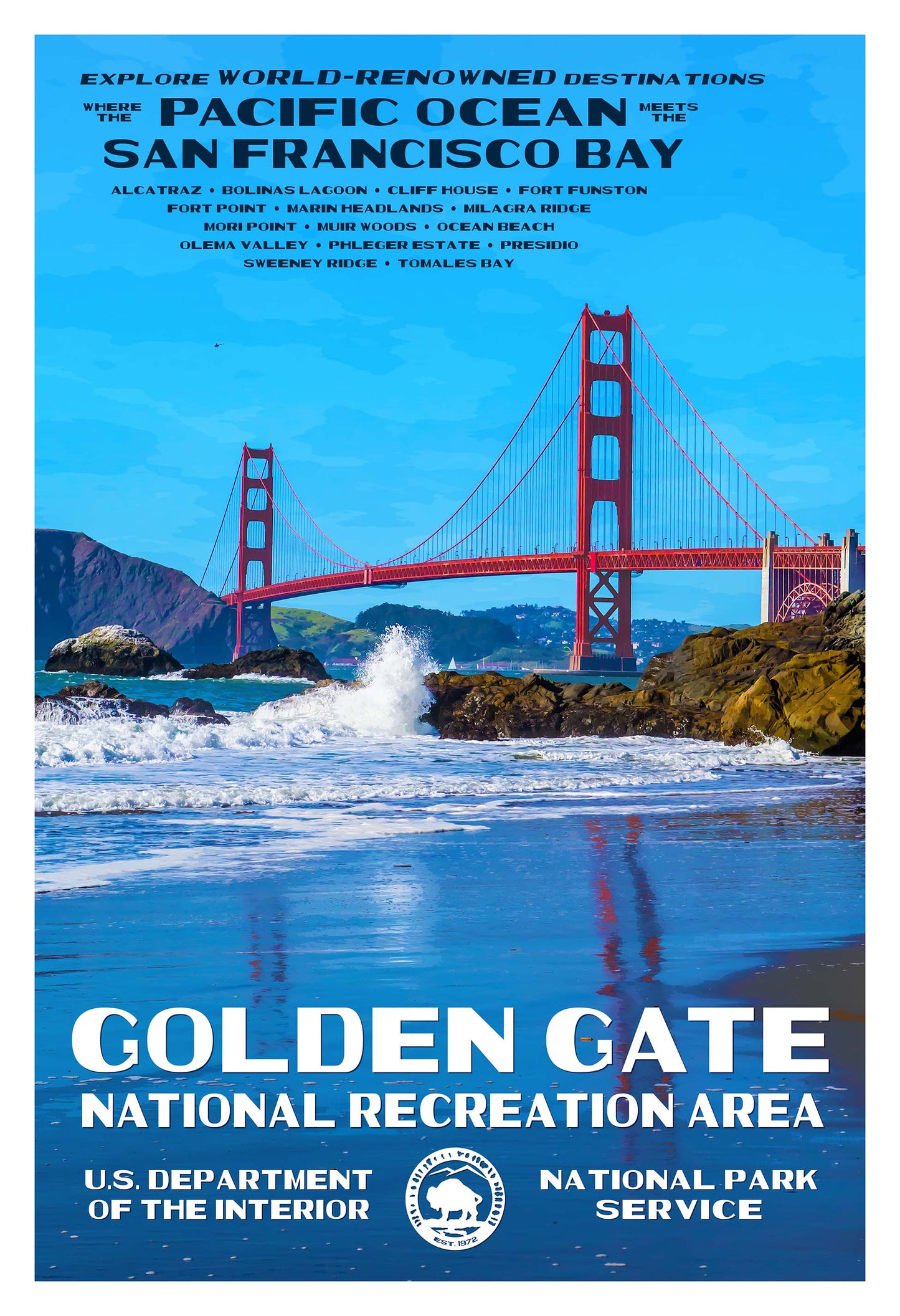 Golden Gate National Recreation Area Poster