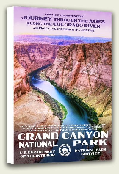 Grand Canyon National Park, Colorado River Canvas Print