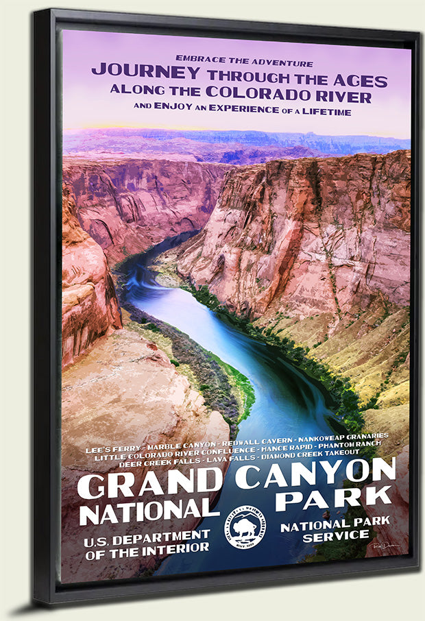 Grand Canyon National Park, Colorado River Canvas Print