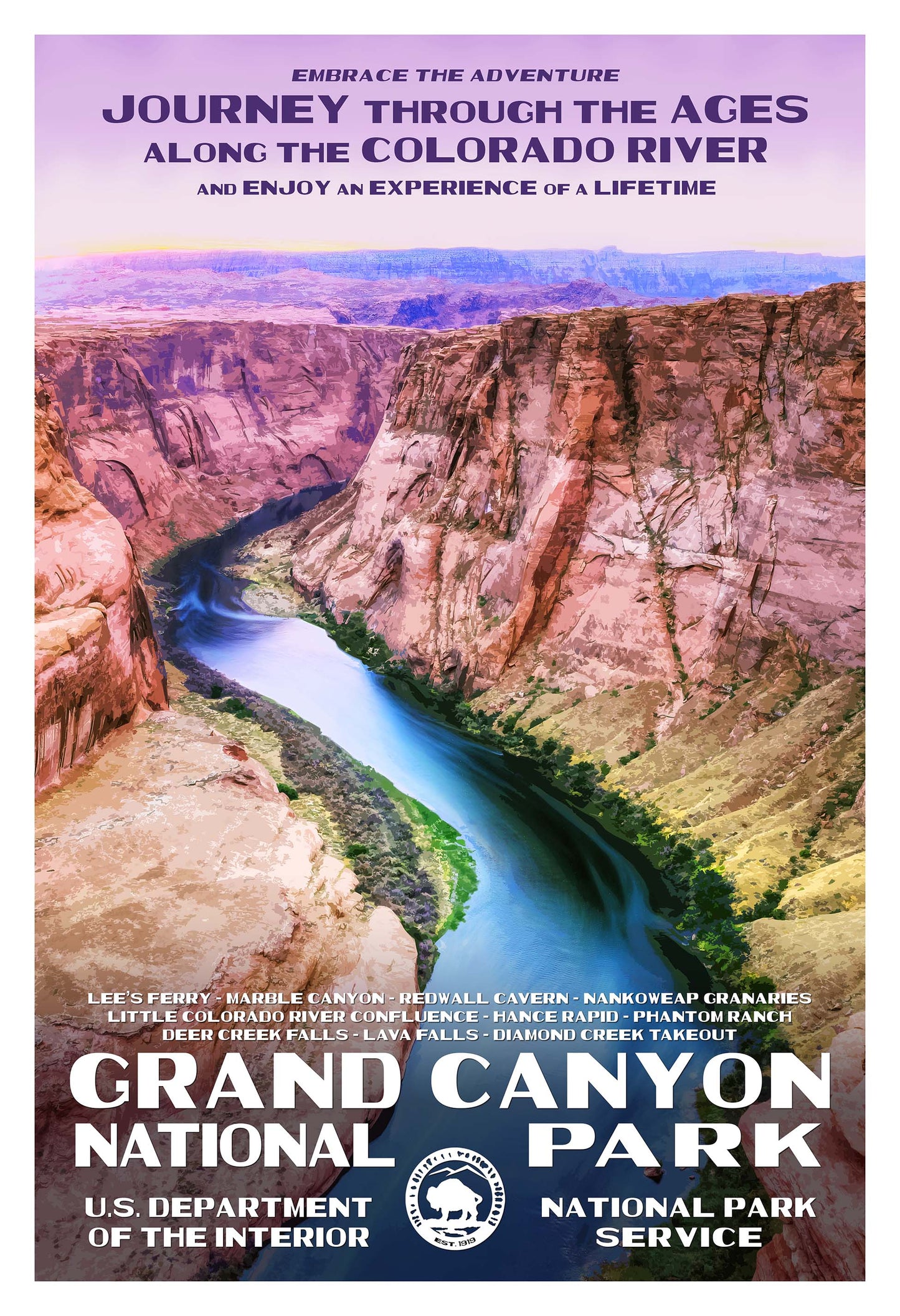 Grand Canyon National Park Poster : Colorado River