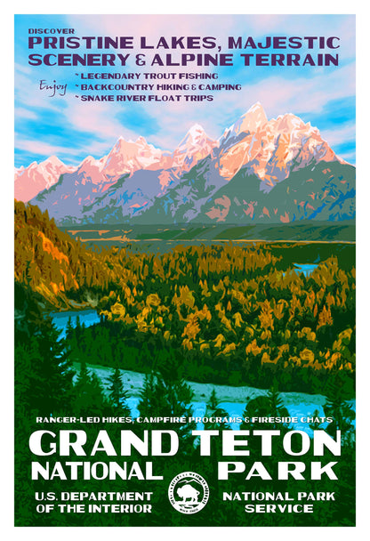 Grand Teton National Park Poster - Snake River Overlook