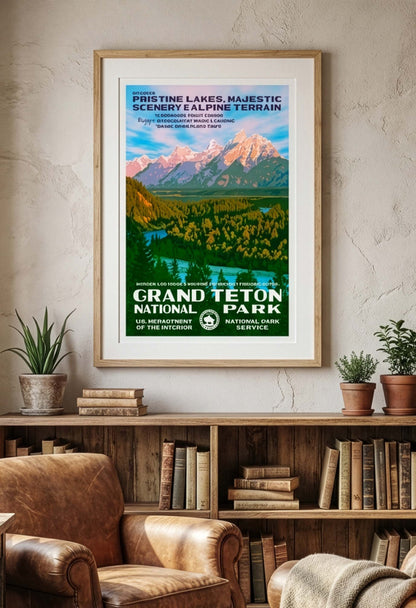 Grand Teton National Park Poster - Snake River Overlook