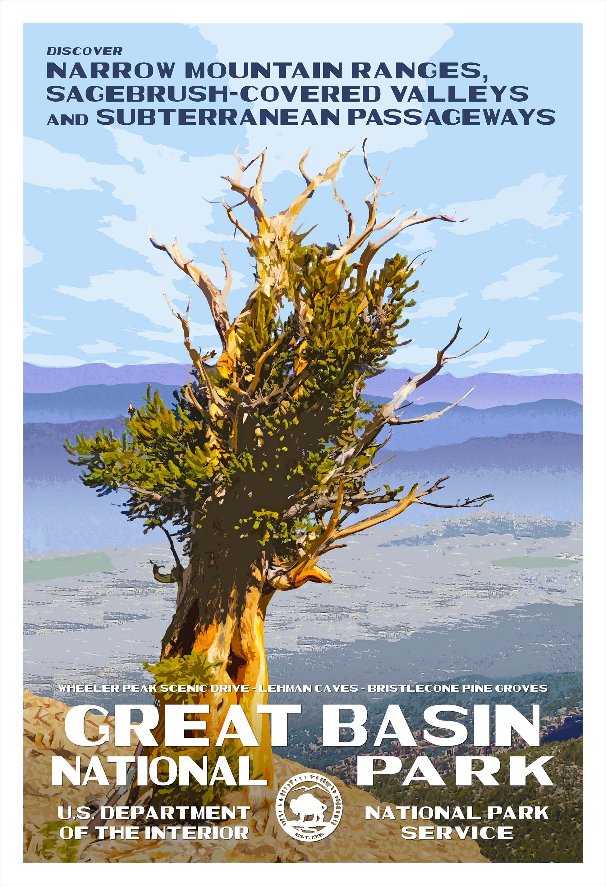 Great Basin National Park poster by National Park Posters