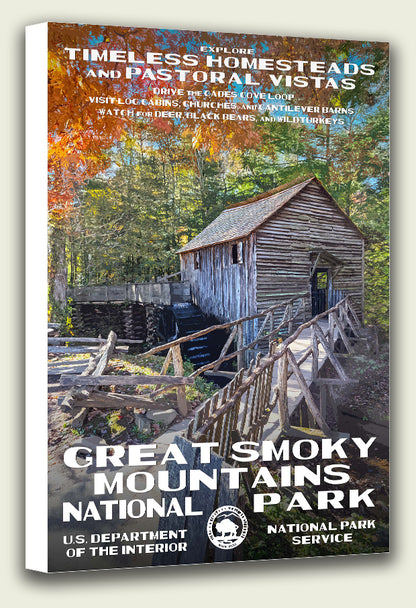 Great Smoky Mountains National Park - Cades Cove - Canvas Print