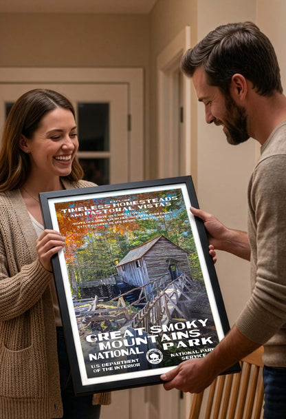 Great Smoky Mountains National Park Poster, Cades Cove