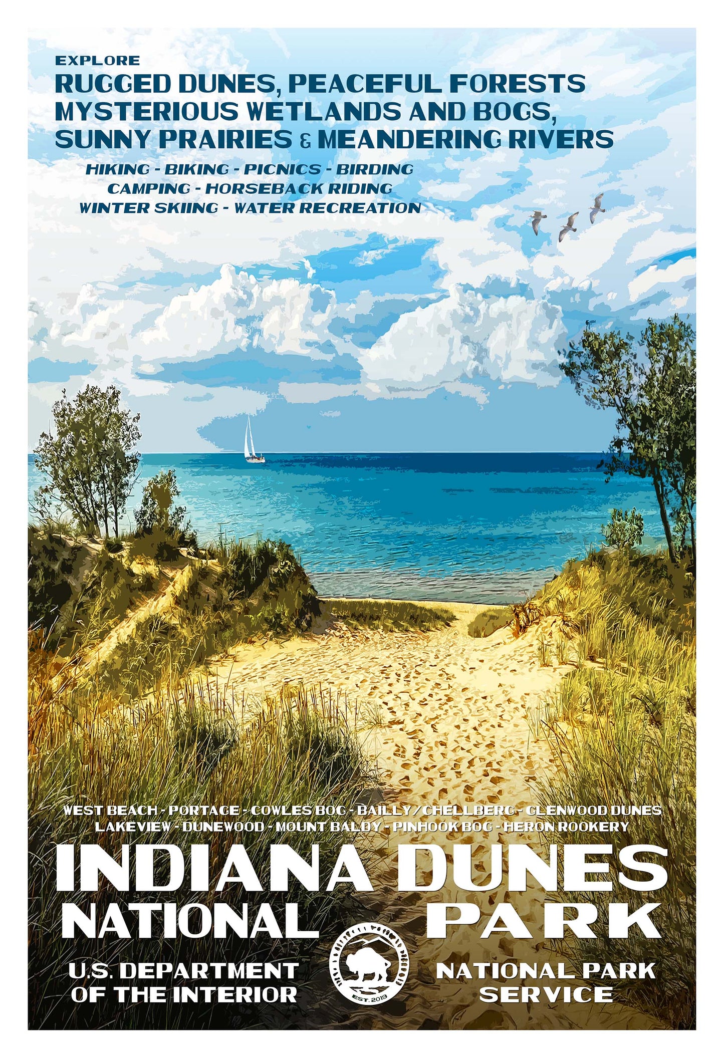 Indiana Dunes National Park Poster