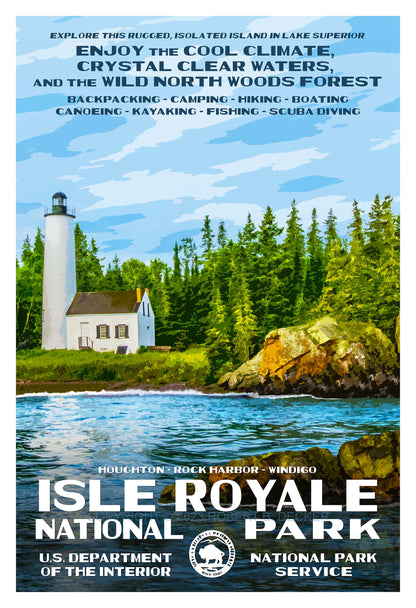Isle Royale National Park Poster