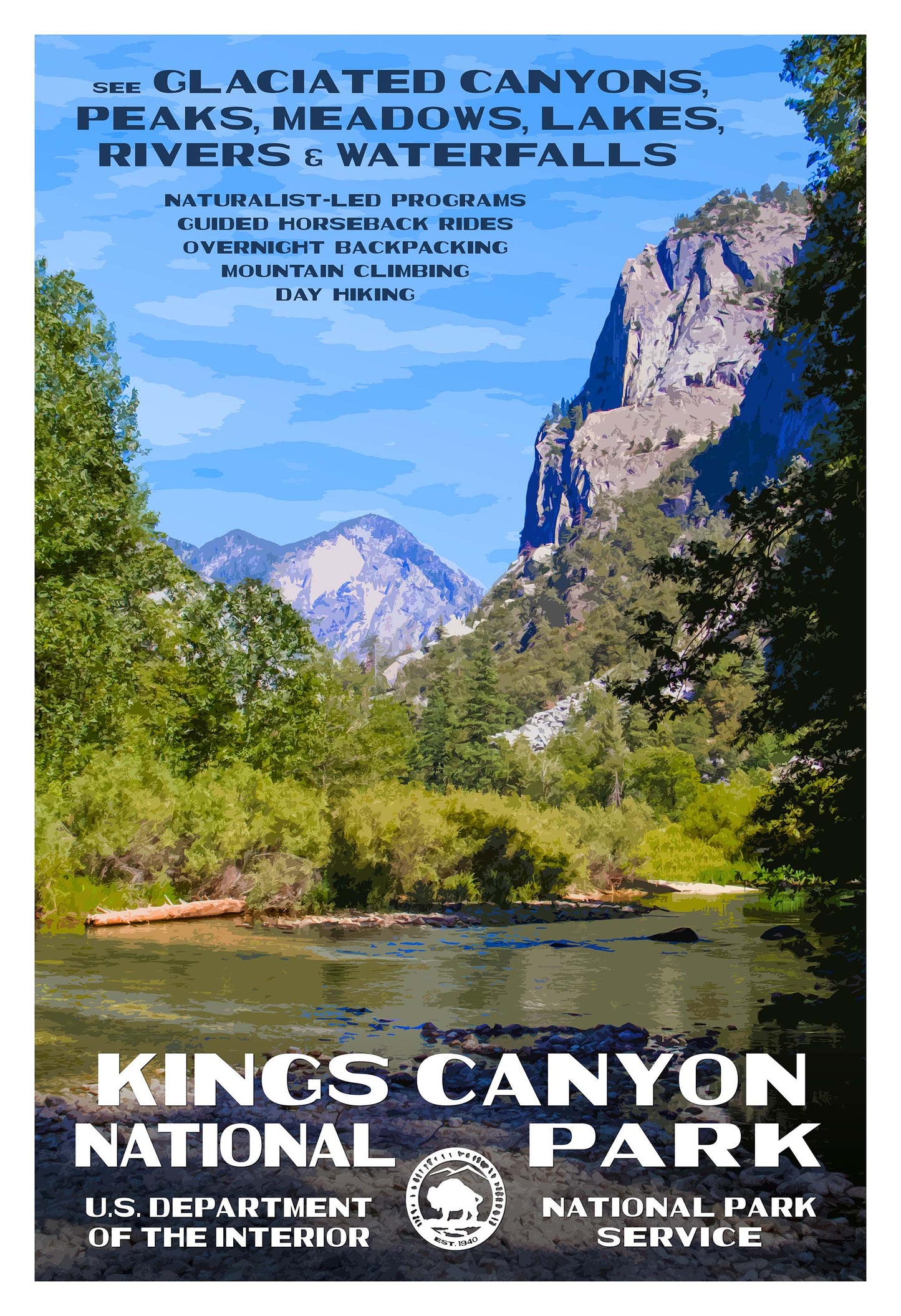 Kings Canyon National Park Poster