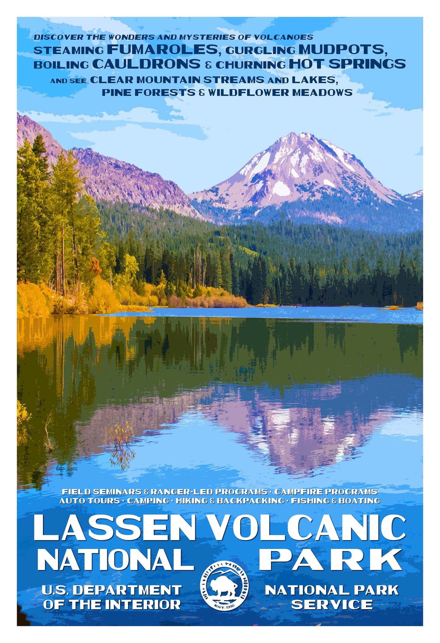 Lassen Volcanic National Park Poster