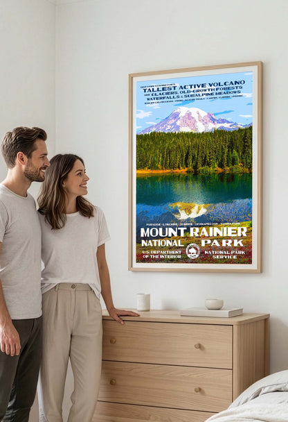 Mount Rainier National Park Poster