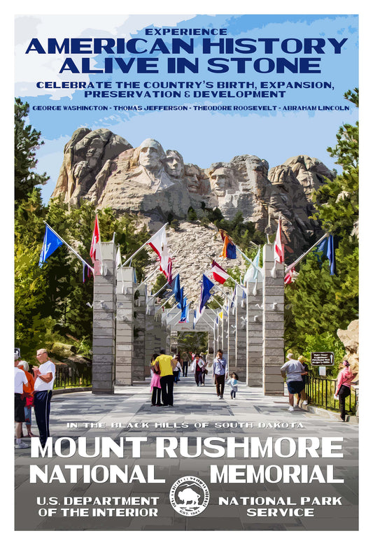 Mount Rushmore National Memorial Poster