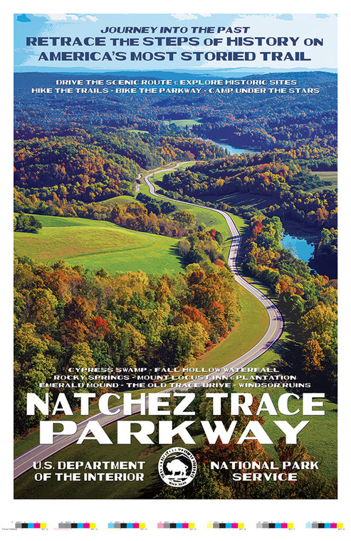 Natchez Trace Parkway Artist Proof | WPA-Style Wall Art | National Park ...