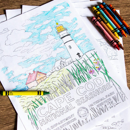 National Park Posters Coloring Book