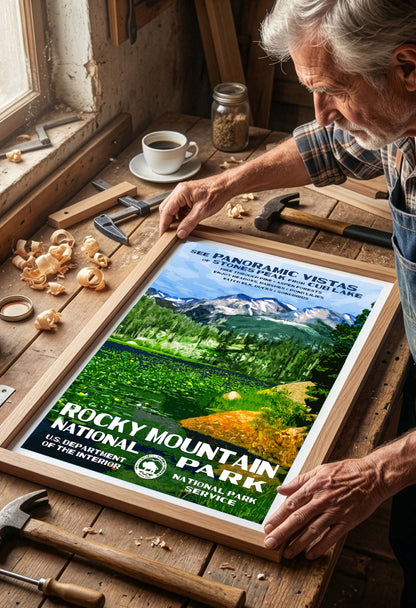 Rocky Mountain National Park Poster - Cub Lake