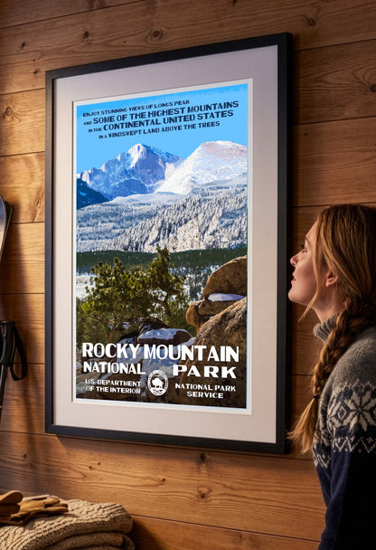 Rocky Mountain National Park Poster - Longs Peak