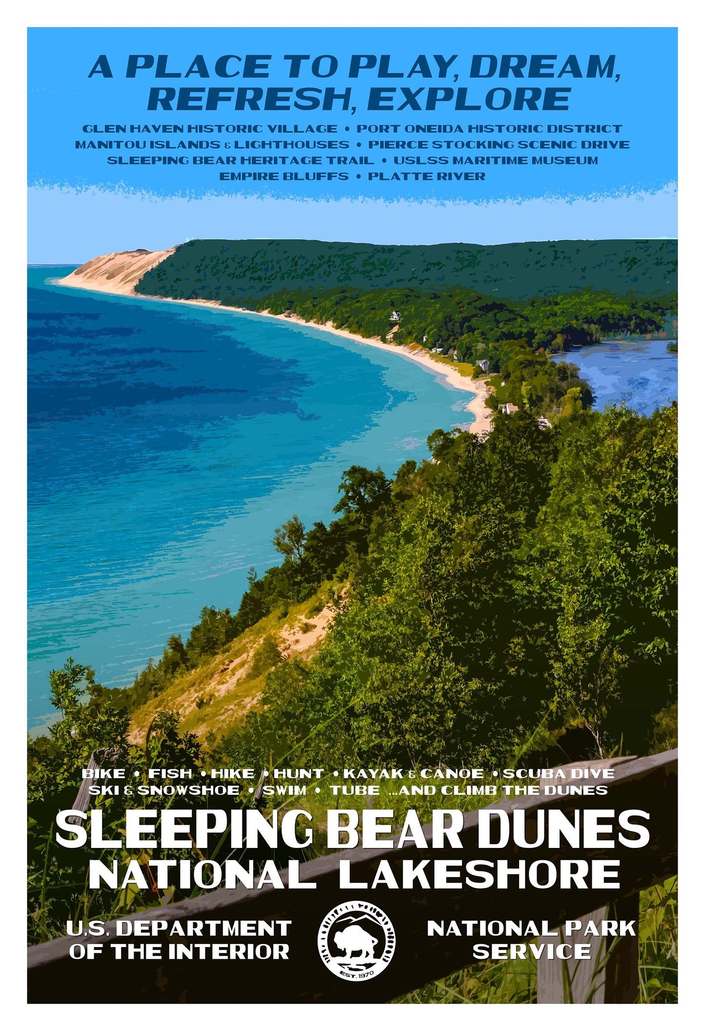 Sleeping Bear Dunes National Lakeshore Poster