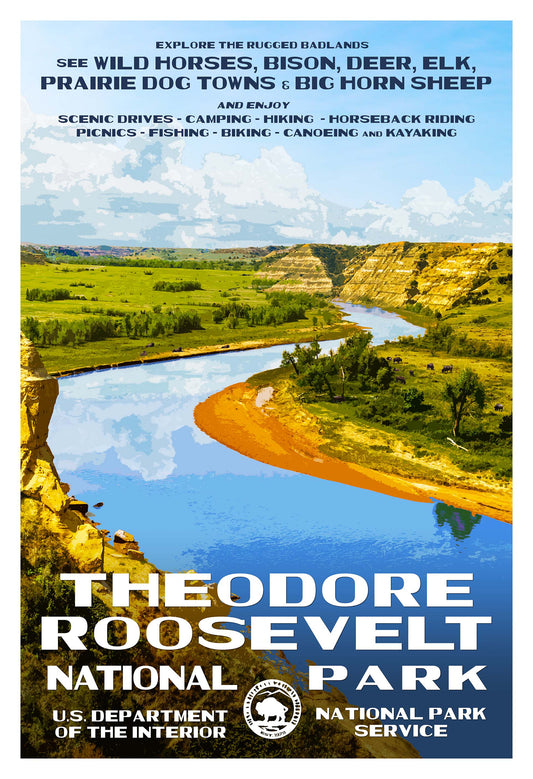 Theodore Roosevelt National Park Poster