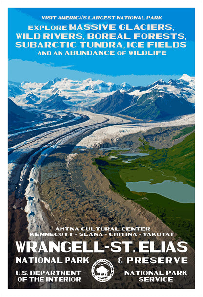 Wrangell-St. Elias National Park Poster