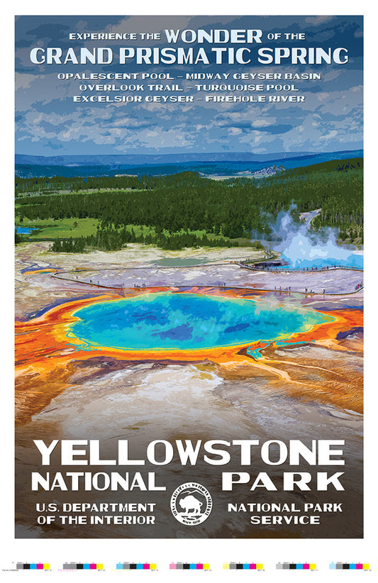 Yellowstone National Park - Grand Prismatic Spring - Artist Proof