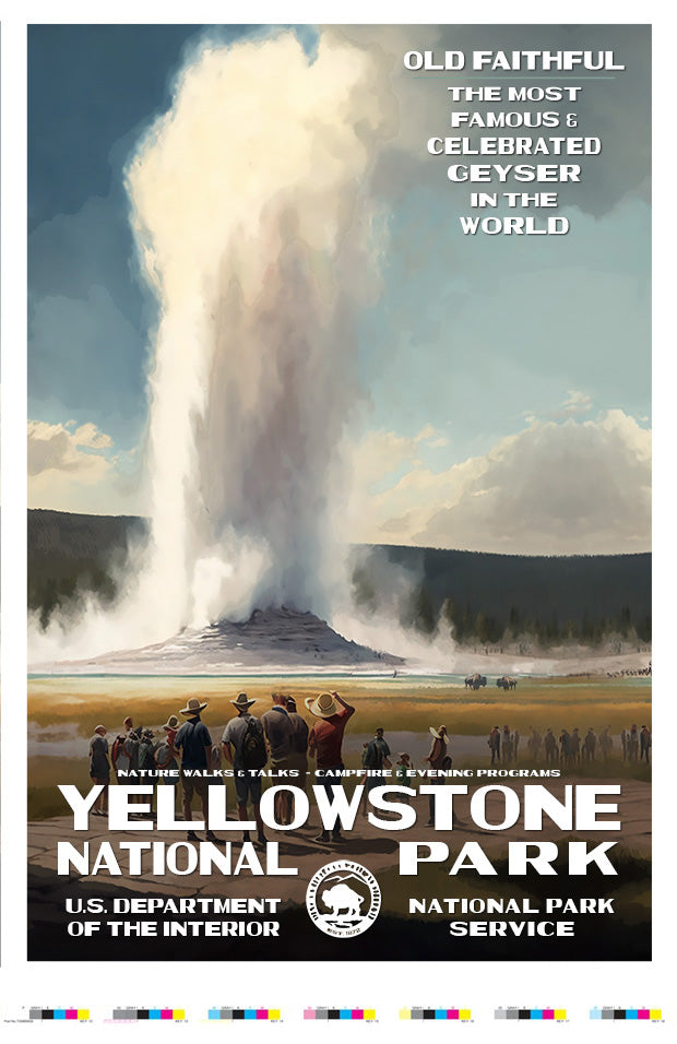 Yellowstone National Park - Old Faithful - Artist Proof