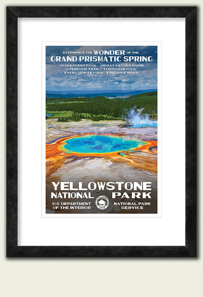 Yellowstone National Park Poster - Grand Prismatic Spring