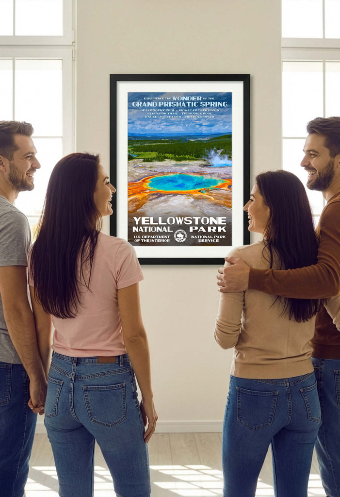 Yellowstone National Park Poster - Grand Prismatic Spring