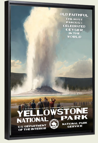 Yellowstone National Park - Old Faithful - Canvas Print