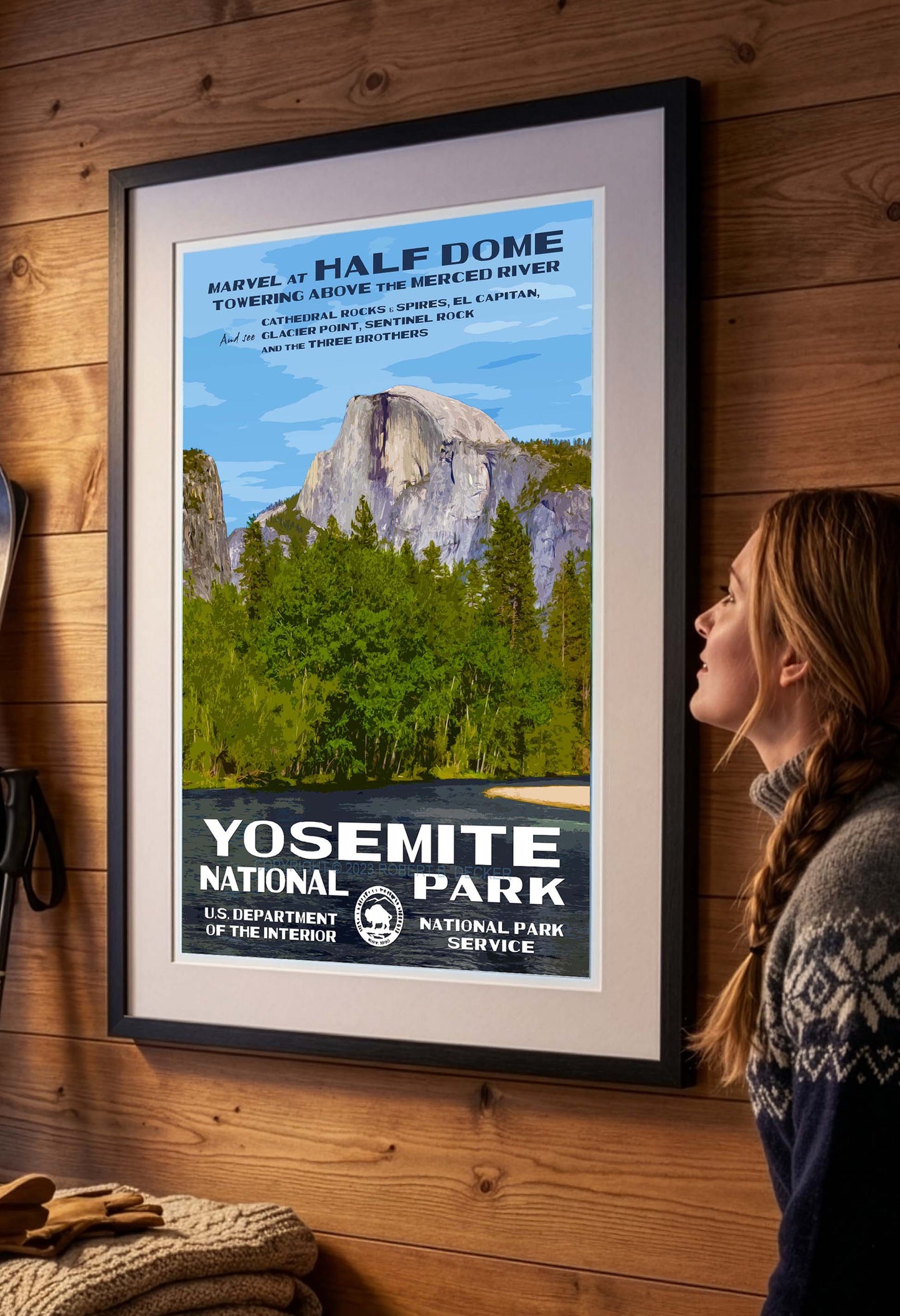 Yosemite National Park Poster - Half Dome