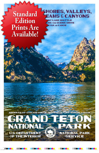 Grand Teton National Park Artist Proof - Jenny Lake