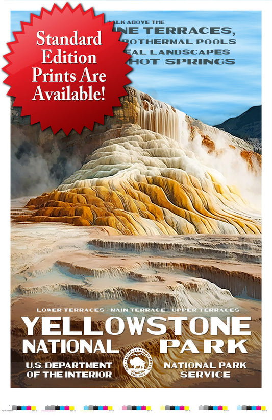 Yellowstone National Park - Mammoth Hot Springs - Artist Proof