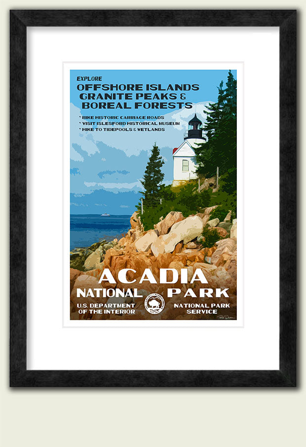 Acadia National Park Framed Art Print