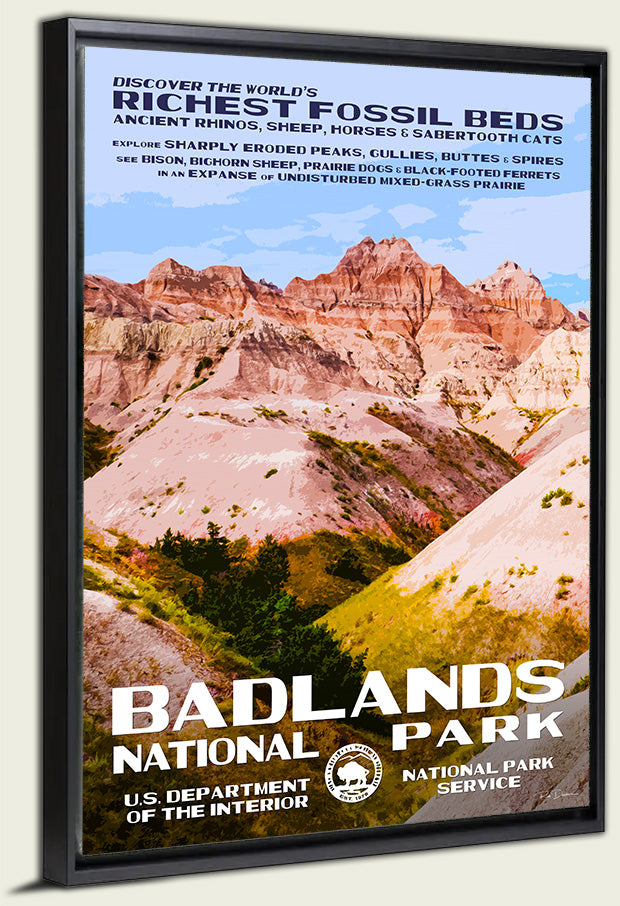 Badlands National Park Canvas Print