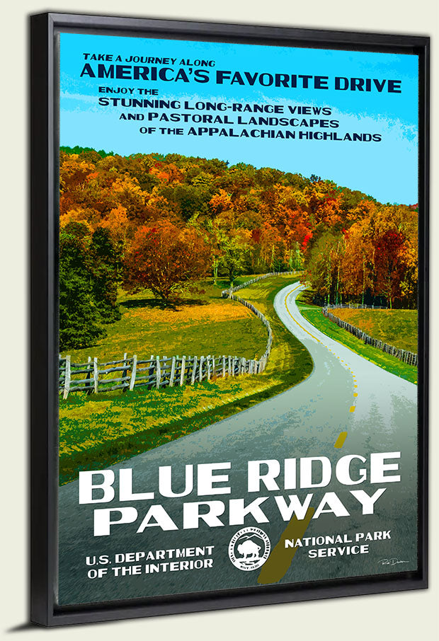 Blue Ridge Parkway Canvas Print