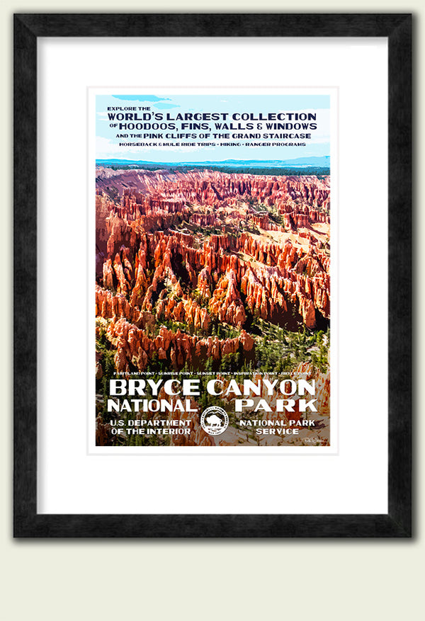Bryce Canyon National Park Poster | WPA-Style Prints | National Park ...