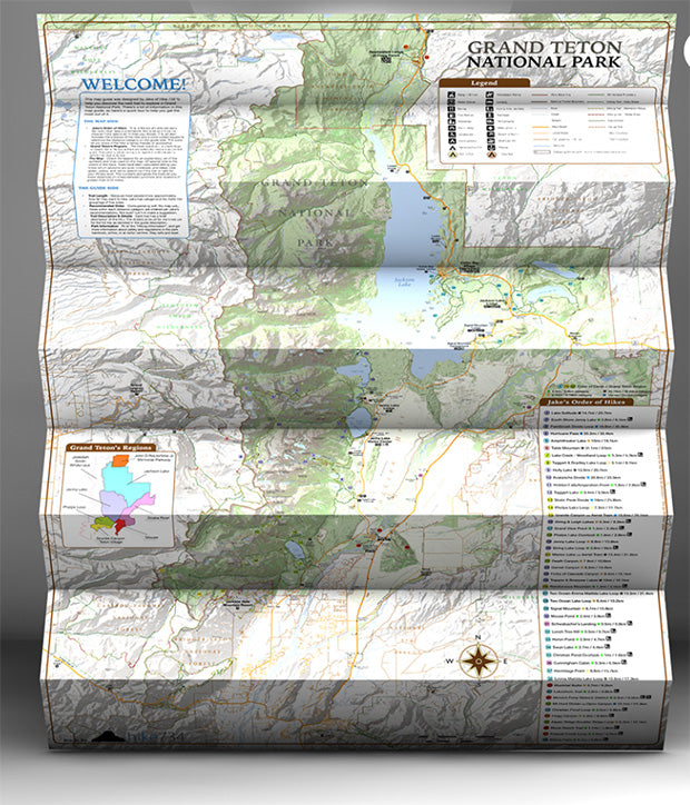 Grand Teton National Park Poster and Map Bundle