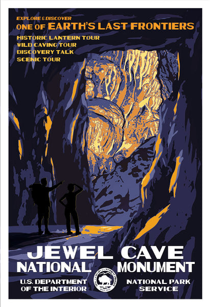Jewel Cave National Monument South Dakota - WPA Poster – National