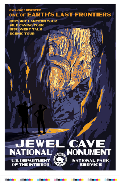 Jewel Cave Poster | South Dakota Wall Art | Artist Proof