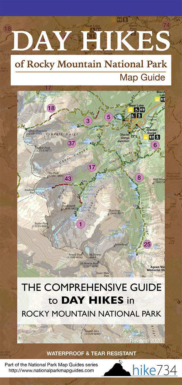 Rocky Mountain National Park Poster and Map Bundle