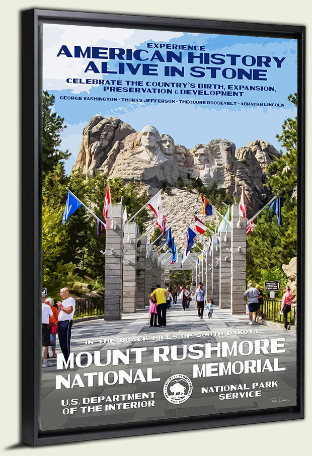 Mount Rushmore National Memorial Canvas Print