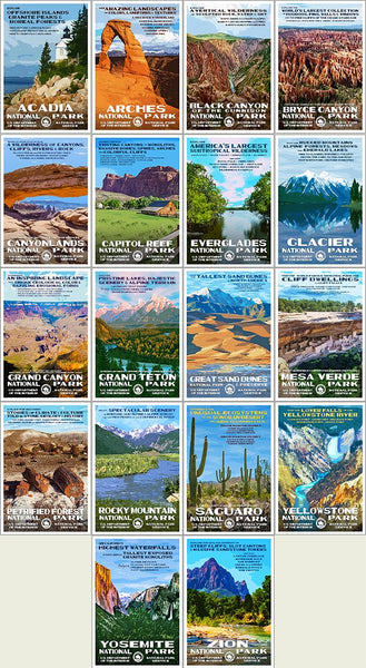 Postcard Collection | Series A – National Park Posters