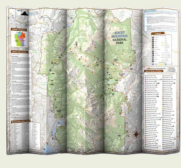Rocky Mountain National Park Poster and Map Bundle