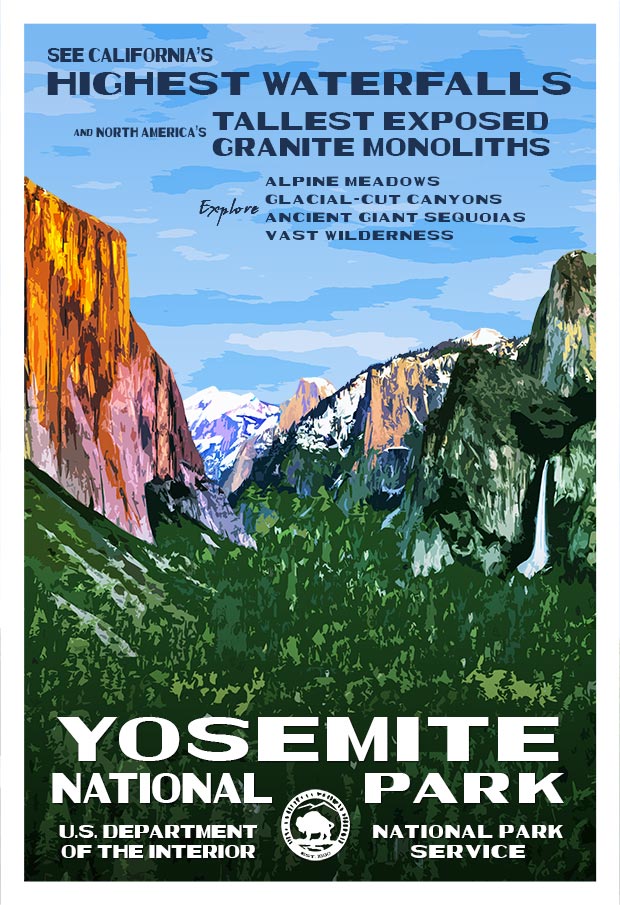 Yosemite National Park | Robert B. Decker | National Park Posters