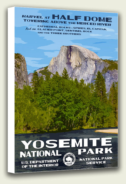 Yosemite National Park - Half Dome - Canvas Print