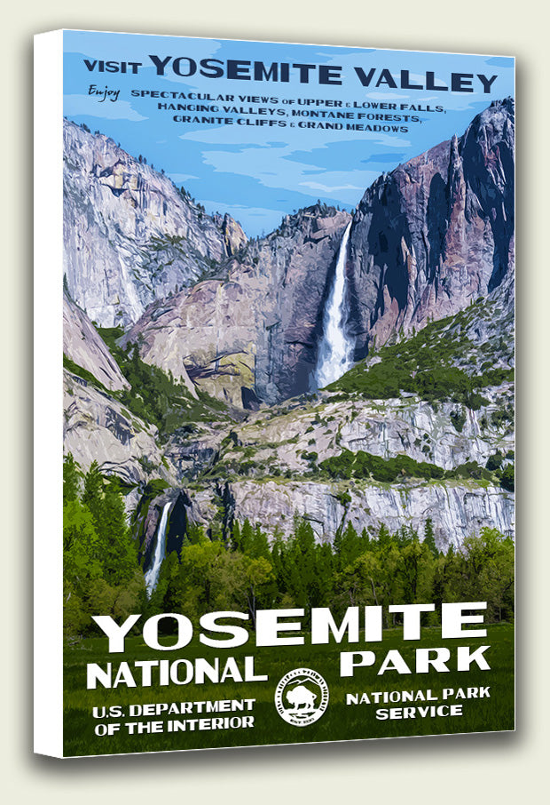 Yosemite National Park - Yosemite Falls - Canvas Print